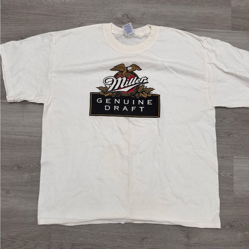 Vintage Miller Genuine Draft Beer T Shirt 90’s XL